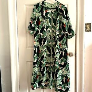 EUC Palm Print Kimono